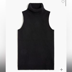J. Crew Sleeveless Knit Turtleneck